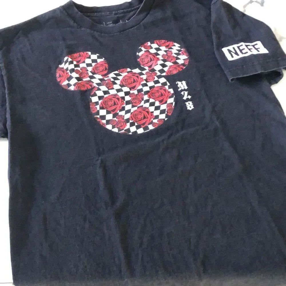 Disney x Neff Graphic Mickey Roses T Sz. L